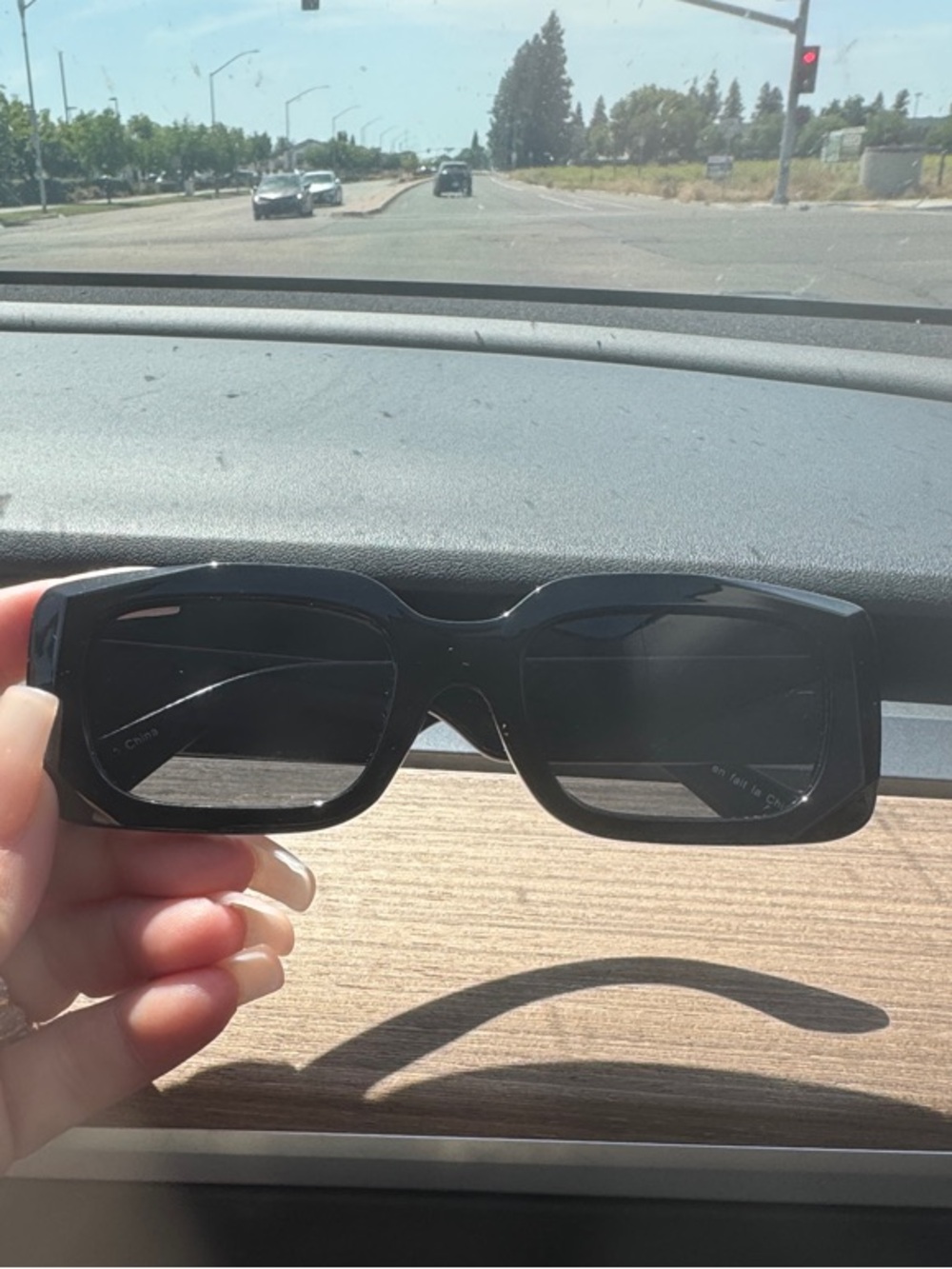 Target Black Rectangular Women's Sunglasses